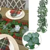 Decoratieve bloemen Groen blad Kunstbladeren Levensechte eucalyptuswijnstokken voor bruiloftsachtergrond en muurdecoratie Deuropeningen Tafel