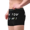 Underbyxor anpassade TV -show vänner roliga citat underkläder män sträcker hur du gör boxare trosor shorts trosor mjuka för homme