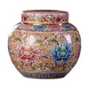 Storage Bottles Ginger Jar Chinese Style 1000ml Rich Colors Multi Purpose Classical Decorative Tea Container For Home Gift Office