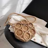 Shoulder Bags Summer ollow Round Straw Bag For Women Casual Woven andmade Crossbody New Trendy Raan Beac Designer Circle andbagH24217
