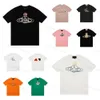 Men's Spray Orb Vivienne West Wood T Shirt Brand Clothing Men Women Summer Tshirt with Letters 100% Cotton Jersey High Quality Tees yh