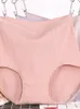 Women's Panties 3Pcs/set L High Waist Cotton Briefs Lingerie Solid Striped Underpants Breathable Underwear