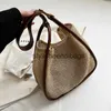 Totes 2023 Womens Summer Bag Woven Beach Tygväskor Handväska Handgjorda halmskulder Purses Women Bagh24217