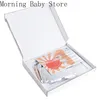 born Baby Hand Foot Print DIY Po Frame with Mold Clay Imprint Kit Nontoxic Souvenirs Milestone Decor Gifts 240125