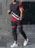 Męskie spodnie dressit 2 -częściowe zestawy letniej odzieży sportowej TEES TEE SHIRTLONG Dresspants Owwony mężczyzn odzieży 240202