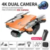 ドローン折りたたみ可能なwifi fpv光学フロー空中写真rc quadcopter 4k eis auto調整デュアルカメラドローンアダルトトイギフトyq240217