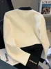 Outono pequena fragrância tweed jaqueta feminina blazer casaco manga longa botão curto casual feminino escritório outwear 240124