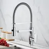 Kitchen Faucets Purified Faucet 360 Degree Rotation Cold Water Deck Mounted Pure Chrome Filter Sinks Mixer Tap