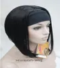 Charmante belle mode nouvelle jolie perruque marron orange 34 avec bandeau courte droite synthétique women039 demi wig1958775