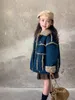 Donsjas Winter Denim jassen voor kinderen Meisjes Effen katoen gewatteerd Nepbont Warme jassen Tienerkleding Losse kinderbovenkleding Jeans Tops