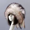 Berets Женская теплая защита уха Монгольская шляпа