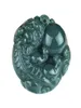 Fine Jewelry Pure Natural Hand Carved Green Jade Safe Wealthy Evil Spirits Brave Troops Amulet Horse Necklace Pendant9183314
