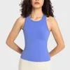 Frauen LL Yoga Sport-BH Crop Top Bodycon Tank für Fitness-BHs Mädchen Hohe Elastizität Sport Tank Unterwäsche Laufen Fitnessstudio