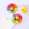 Akcesoria do włosów 2PCS Kolorowe klipsy dla dziewczynki Ribbonhairpin Kids Barrettes Ręcznie robione motyle klipu