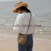 Torby na ramię słomka mała torba kobiety 2021 Nowy na jednym righter Messenger Shell Słomka tkana dzika nadmorki wakacje plażą 24217