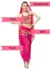 Stage Wear Belly Dance Clothes Costume Set 2st-4st M/L ToppantBeltheadband 8 färger