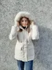 Women's Trench Coats Cotton Padded Fur Parka Big Collar Down Winter Jacket Women Thick Warm Parkas Female Outerwear