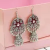 Dangle Earrings Fashion Bollywood Stylish Traditional Jewelry Meenakari Jhumka Long Tassel Bells Disc Drop For Women Gypsy Turk