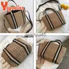 Shoulder Bags Yogodlns Summer Straw andbag Women Large Capacity Woven Soulder Bag Raan Beac Boemia Vacation Lady Tote Knied PurseH24217