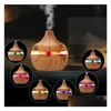 Aromatherapy Factory Price Air Humidifier Usb Aroma Diffuser Mini Wood Grain Trasonic Atomizer Essential Oil For Home Drop Delivery Dhdhi