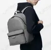 Designer saco descoberta mochila de viagem dos homens clássico impresso revestido lona mochila de couro 46557