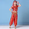 Stage Wear Costumes de danse du ventre pour enfants Robe de danse orientale Enfants Performance Bollywood