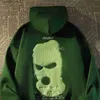 Sudaderas con capucha para hombre Sudaderas Ropa masculina Sudadera estética Hip Hop para hombres Sudaderas con capucha Ropa de calle con capucha Verde Otoño Lujo Novedad y suelta Años 90 Vintage S Q240217