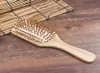 Kvinnor Round Head Bamboo Hair Vent Brush Antistatic Wood Combs Hair Care and Beauty Spa Massage Comb6930126