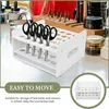 Jewelry Pouches Wooden Scissor Rack Organizer Test Tube Stand Office School Children Desk Classroom