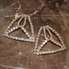 Dangle Earrings Arrival Shiny Rhinestone Triangle Style Earings For Women Fashion Jewelry Gorgeous Ladys' Daily Statement Accessories