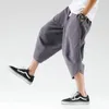 Streetwear Pantalones cruzados para hombre Harajuku pantalones harén casuales para hombre pantalones deportivos para correr sueltos y de alta calidad para mujer verano grande 5XL 240217