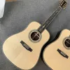 Chitarra acustica da 41 pollici Tutto in legno massello Intarsio in abalone reale Tastiera in palissandro Serie in edizione limitata Personalizzazione supporto Freeshipping