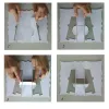 Großhandel Sublimationsrohlinge Puzzles mit Ständer Fotorahmen für DIY Custom White Cardboard Heat Transfer Blank Puzzle A4 Größe ZZ