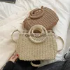 Bolsas de ombro palha soulder para mulheres verão casual tecido crossbody saco cesta viagem beac feminino raan bolsa e andbags bolsah24218