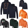 F1 Sürücü Hoodie 2024 Formula 1 Takım Yarışı Hoodie Erkekler Bahar Moda Gündelik Kapşonlu Sweatshirt Yeni Hayranlar Büyük Boyutlu Jersey Tops