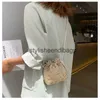Shoulder Bags Small Straw Woven Flower Embroidery Ladies Lace Crossbody Handbags For Women Beach 2024 NewH24217