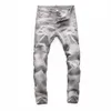 Męskie dżinsy Tr Apstar DSQ Slim Men Jeans Cool Guy Grey Dżinsy Klasyczne Rock Moto Design Zerwany zaniepokojony chudy dżinsowy dżinsy DSQ 10826