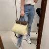 Abendtaschen Mode Kleine Quadratische Tasche 2024 Leinwand Frauen Aktentasche Frauen Leder Handtasche Eine Schulter Messenger