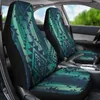 Housses de siège auto Vert Boho Aztec Streaks Pack de 2 Housse de protection avant universelle