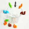 Thé animaux 5 pièces/lot Mini infuseur en Silicone écureuil dispositif sac suspendu escargot tasse tasse pince étiquette fête barre fournitures