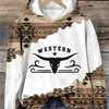 Vrouwen Hoodies Vintage Hoodie Sweatshirt Vrouwen Lange Mouw Top Herfst Losse O Hals Mode Trui Koe Gedrukt Vrouw Capuchon kleding