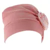 Bérets femmes Pile Cap Patient élastique soie Turban chimiothérapie chapeaux coiffe de tête tissu femme Satin sommeil Bonnet