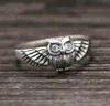 925 Sterling Silver Ring Fashion Owl Ring For Women Women Fine Jewelry Christmas Gift8207513