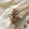 Bolsa de ombro feminina floral, bolsa de mão de palha, tecido à mão, renda, verão, praia, bolsa crossbody femininah24217
