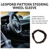 Steering Wheel Covers Cover Universal Leopard Print Leopord Pattern Sleeve Car Sunflower Protector