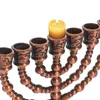 Portacandele Candele dorate Candeliere Base per matrimoni Decorare Supporto per supporti da tavolo Supporto in metallo