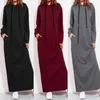 Sukienki swobodne 2024 Kobiety maxi sukienki jesienne moda vintage bluza z kapturem zima długie rękawy bluzy vestido szatę femme