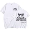 래퍼 j Cole Love Yourz 대형 티셔츠 여자 남성 여름 패션 O- 넥 짧은 슬리브 재미있는 Tshirt 그래픽 티 스트리트웨어