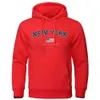 Herrtröjor tröjor New York Hitta din väg usa street brev hoody mens hip hop style hoodie lös varm tröja mode fleece pullover kläder t240217