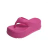 Zapatillas Verano Arco Flip Flops Mujeres Señoras Linda Suela Suave Eva Playa Moda Sandalias Casa Alto Grueso Zapatos Antideslizantes Diapositivas